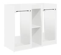 vidaXL Golf Cabinet Plain White 102 x 45 x 85.5 cm, Garage, Rectangular, Modern, Robust Design for Vehicle Storage, Slim Lines, Optimal Use of Space, Built to Last, Safe
