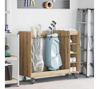 vidaXL Golf Cabinet with Wheel Plain Artisan Oak 120 x 45 x 98 cm