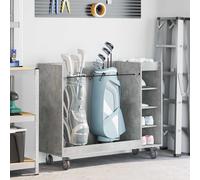 vidaXL Golf Cabinet with Wheel Plain Concrete Grey 120 x 45 x 98 cm