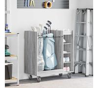 vidaXL Golf Cabinet with Wheel Plain Grey Sonoma 90 x 45 x 98 cm