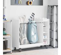 vidaXL Golf Cabinet with Wheel Plain White 120 x 45 x 98 cm