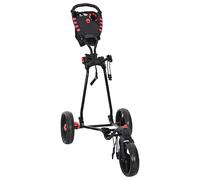 vidaXL Golf Trolley Folding Manual Black 110 x 60 x 132 cm Iron, A Compact Golf