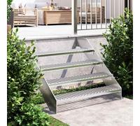 vidaXL Grate Step 100x24x7 cm Galvanised Steel