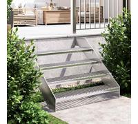 vidaXL Grate Step 100x24x7 cm Galvanised Steel