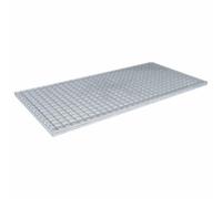 vidaXL Grating Silver 100 x 50 x 2 cm Hot-Dip Galvanised Steel