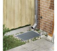 vidaXL Grating Silver 50 x 35 x 2 cm Hot-Dip Galvanised Steel