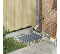 vidaXL Grating Silver 50 x 35 x 2 cm Hot-Dip Galvanised Steel
