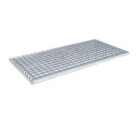 vidaXL Grating Silver 80 x 40 x 2 cm Hot-Dip Galvanised Steel