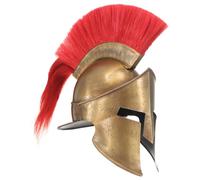 vidaXL Greek Warrior Helmet Antique Replica LARP Brass Steel