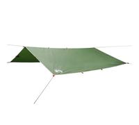 vidaXL Green Camping Tarp 500x294 cm - Waterproof & Wind Resistant Polyester, Multi-Use with Corner Grommets, Lightweight, Includes Carry Bag