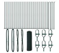 vidaXL Green Hexagonal Fence 0.5m x 50m | Durable Metal Garden | Easy Assembly | Includes Hardware and Posts | Perfect for Outdoor | Fence | Garden Edging | Fence |