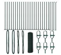vidaXL Green Hexagonal Fence 0.5m x 50m | Durable Metal Garden | Easy Assembly | Includes Hardware and Posts | Perfect for Outdoor | Fence | Garden Edging | Fence |