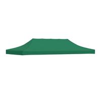 vidaXL - Green Party Tent Roof | UV and Water Resistant Oxford Fabric | Ideal Replacement for Pop-Up Tents | Size: 6x3m