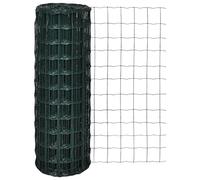 vidaXL Euro Fence Steel 25X0.8 M Green, Green