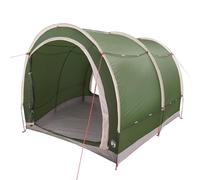vidaXL Green Waterproof Camping Tent 256 cm x 222 cm x 182 cm - Sturdy, with Zip and Flame Retardant.