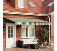 vidaXL Green, White and Anthracite 4 x 3 m Polyester with PU coating