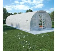 vidaXL Greenhouse 27m 900x300x200 cm, White