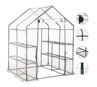 Greenhouse with 8 Shelves 143x143x195 cm