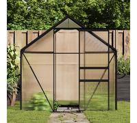 vidaXL Greenhouse with Base Frame Anthracite Aluminium 3.61 m²