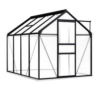vidaXL Greenhouse with Base Frame Anthracite Aluminium 4.75 m² Conservatory