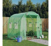 vidaXL Greenhouse with Steel Frame Green 4 m² 2x2x2 m UK GF0