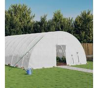 vidaXL Greenhouse with Steel Frame White 144 m² 24x6x2.85 m