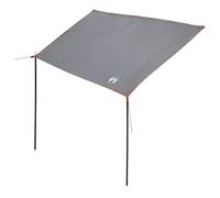 vidaXL Grey and Orange Outdoor Tarpaulin 300 x 240 cm - Waterproof, Breathable and Robust Enough for All Your Camping Needs
