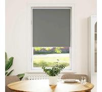 vidaXL Grey Blackout Roller Blind 75x175 cm - No Drill Options, Adjustable