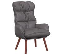 vidaXL Grey Faux Leather Relaxing Chair