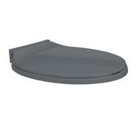 Soft-Close Toilet Seat Grey Oval