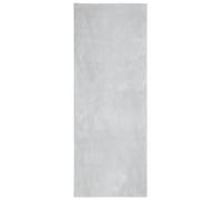 vidaXL Grey Soft Short Pile Rug - Non-Slip Backing, Machine Washable, Suitable for Underfloor Heating, Ideal for Living Room, Bedroom and Office, 80 x 200 cm