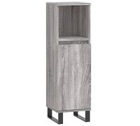 Vidaxl Bathroom Cabinet Grey Sonoma 30X30X100 Cm Engineered Wood, Grey