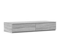 vidaXL Grey Sonoma Bed Drawers 90 x 36.5 x 16.5 cm Engineered Wood