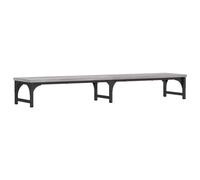 vidaXL Grey Sonoma Engineered Wood Monitor Stand - Ergonomic, Adjustable Legs, Additional Storage Space, Stable, Moisture Resistant, 105x23x15.5 cm
