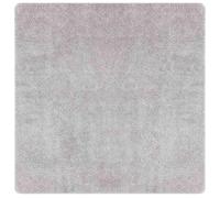 vidaXL grey square area rug - soft polyester mat 160x160 cm for living room/bedroom/dining area - modern design