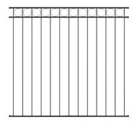 vidaXL Grey Steel Fence Panel 1.7x1.2 m - Durable, UV-Resistant, Matte Metal Design - Perfect for Gardens & Patios