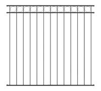 vidaXL Grey Steel Fence Panel 1.7x1.2 m - Durable, UV-Resistant, Matte Metal Design - Perfect for Gardens & Patios