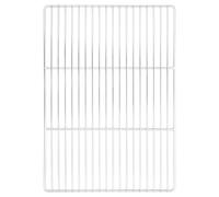 vidaXL Grill Grate Silver 50 x 35 cm Stainless Steel, Garden and Terrace, Rectangular Stainless Steel Grate, Modern Grilling Accessory for Outdoor Cooking and Easy Clean