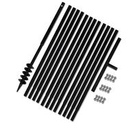 vidaXL Ground Drill with Handle 80 mm with Extension Tube 13 m Steel