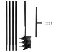 vidaXL Ground Drill with Handle Hardware Drill Tool with Extension Tube Manual H