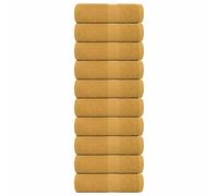 vidaXL Guest Towels 10 pcs Gold 30x50 cm 360 gsm 100% Cotton