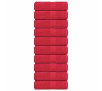 vidaXL Guest Towels "FROGN" 10 pcs Red 30x50 cm 360 gsm
