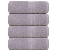 vidaXL Guest Towels 4 pcs Grey 30x50 cm 360 gsm 100% Cotton towel face towel