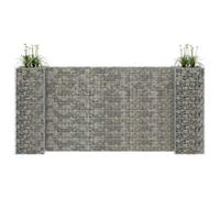 vidaXL H-Shaped Gabion Planter Steel Wire 260x40x120 cm UK