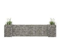 vidaXL H-Shaped Gabion Planter Steel Wire 260x40x60 cm UK
