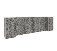 vidaXL H-Shaped Gabion Planter Steel Wire 260x40x80cm Gardening Pot Planter