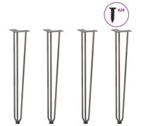 Hairpin Table Legs Hairpin Legs Coffee Table leg 4 pcs Solid Steel vidaXL