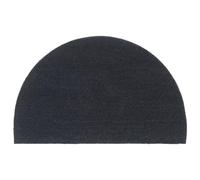 vidaXL Half-Round Coir Door Mat - Dark Grey, 50x80cm with Non-Slip PVC Backing, Indoor/Outdoor, Tufted Entrance Mat