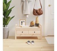 (Brown, 80 x 40 x 43 cm) vidaXL Solid Wood Pine Hall Bench Chair Multi Colours 80x40x43 cm/80x40x60 cm