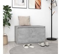 vidaXL Hall Bench 80x40x45 cm Concrete Grey Engineered Wood
